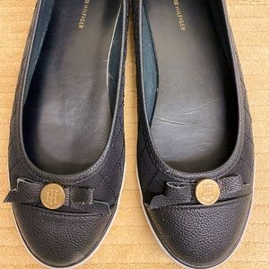 Tommy Hilfiger Black Ballet Shoes